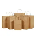 Brown Paper shopping bags, Capacity: 5kg